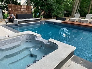 Naubak Pools custom pool project